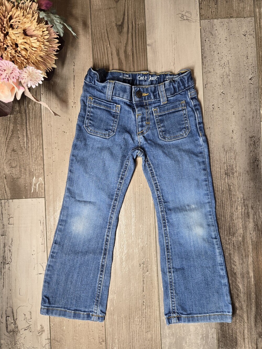 Cat & Jack Ultimate Stretch Flare Jeans – Toddler Girls 4T